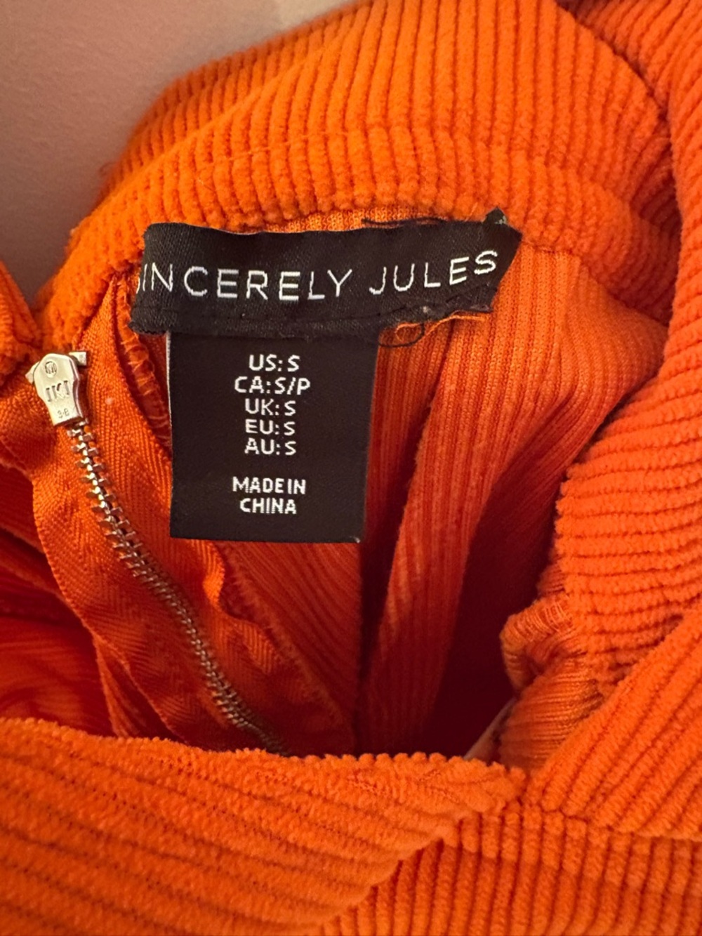 Sincerely Jules Burnt Orange Deep V Wide-Leg Jumpsuit - Picture 2 of 3